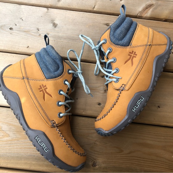 KURU Shoes - Size 9 Kuru Quest Women's Hiking Boots Booties Outdoor Active Gold Blue Comfort